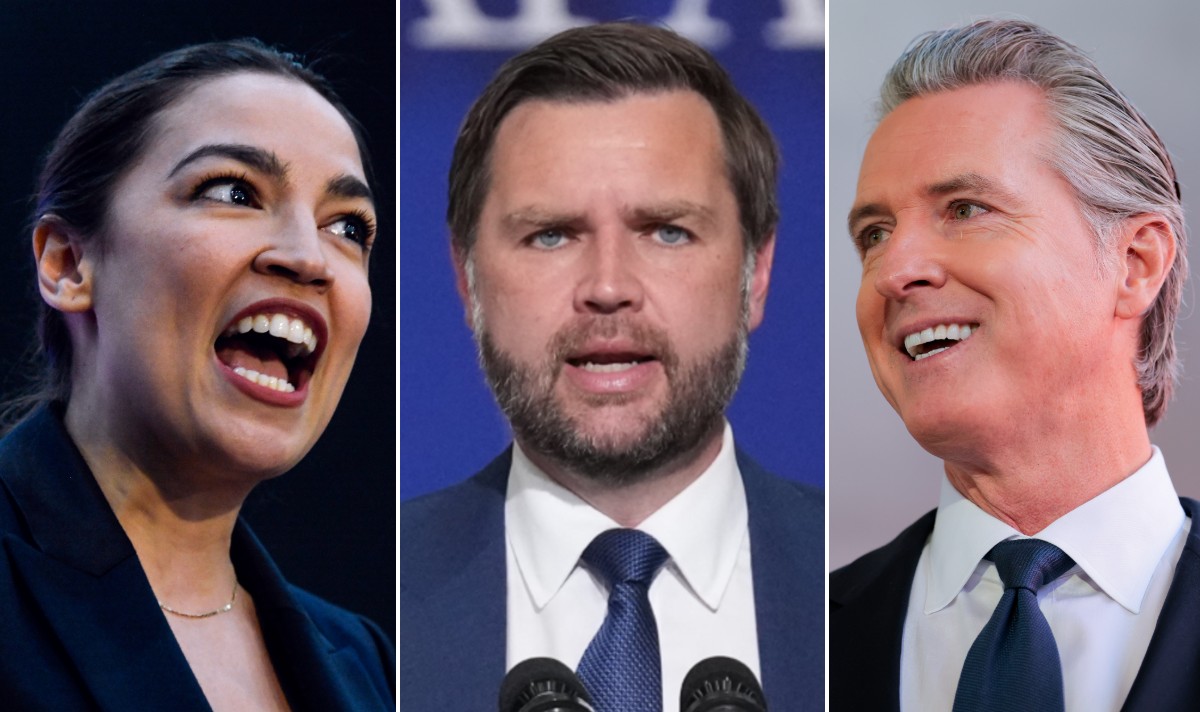 JD Vance's Chances of Beating AOC and Newsom in New 2028 Poll