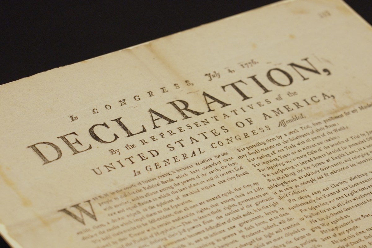 UK Finding Copy of US Declaration of Independence ‘Astonishing’—Historian
