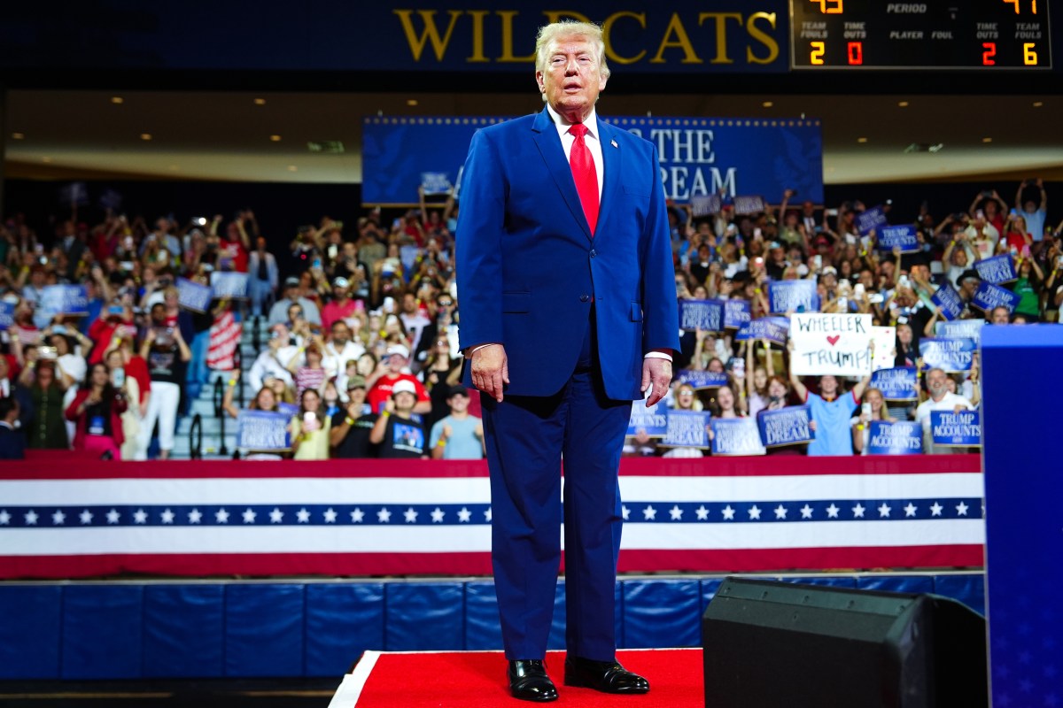 Locals at School Board Meeting Boo Video of Trump, Walk Out Over Visit