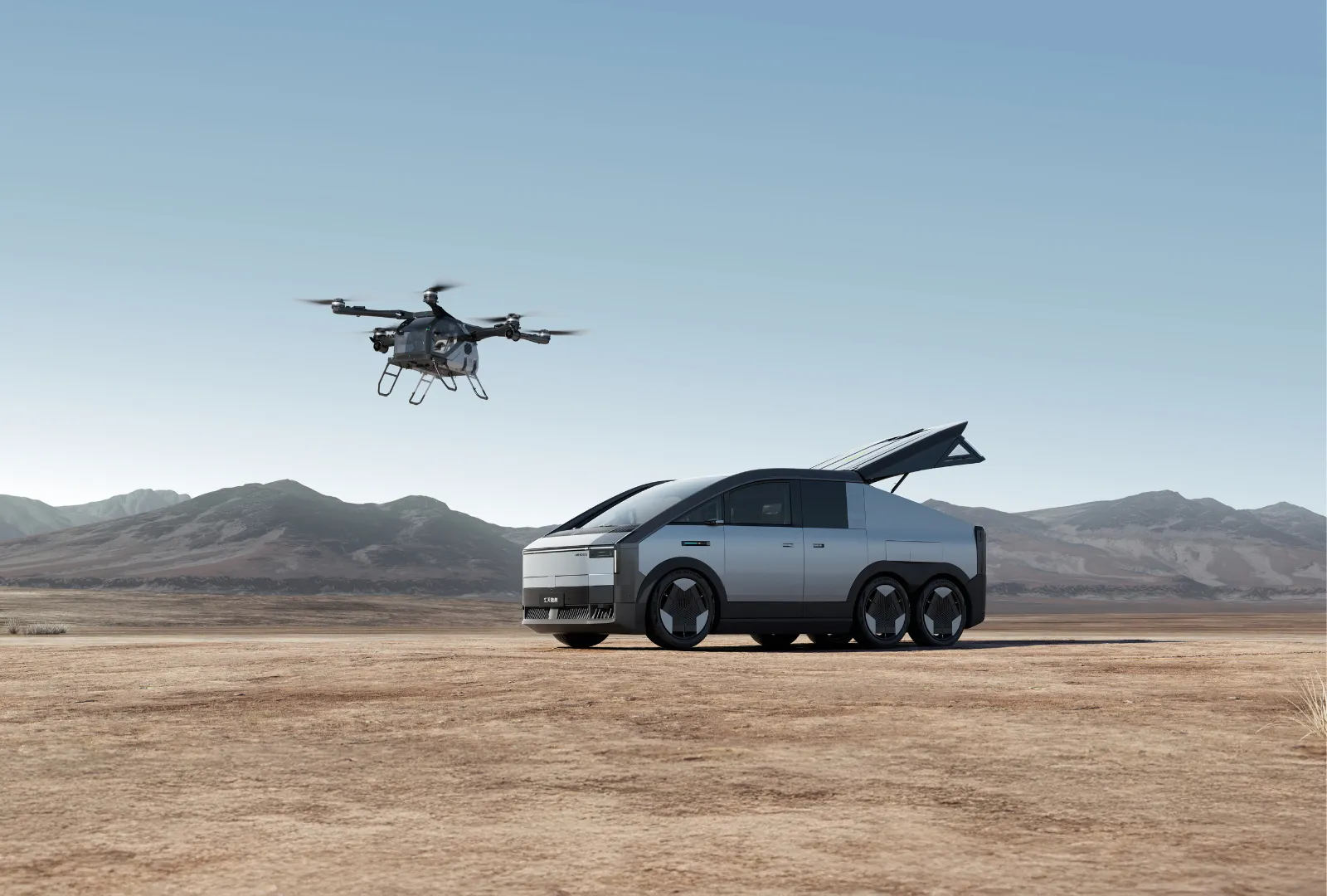 A Cybertruck-like Van Is Deploying China’s Newest Flying Car