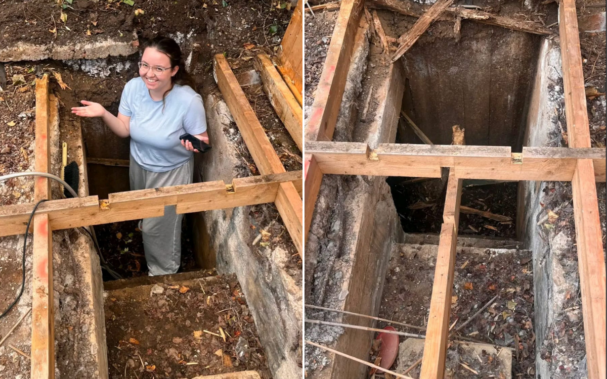 Family Dismantle Garden Shed, Find WWII Bunker Hidden Underneath