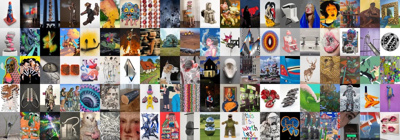 Contemporary100's inaugural collection of trading cards