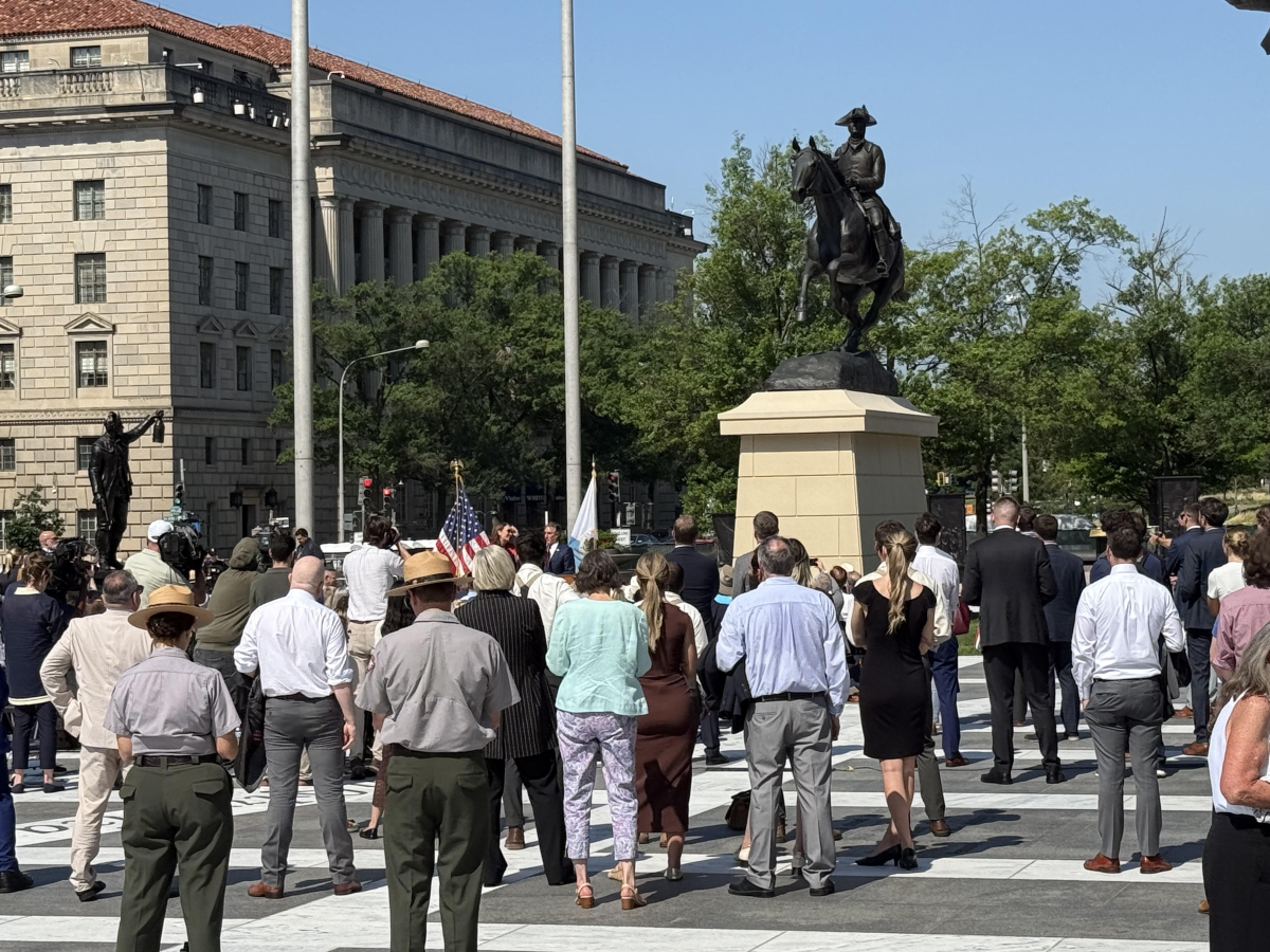 Celebration of Unknown Heroes of Revolutionary War at Freedom Plaza in DC