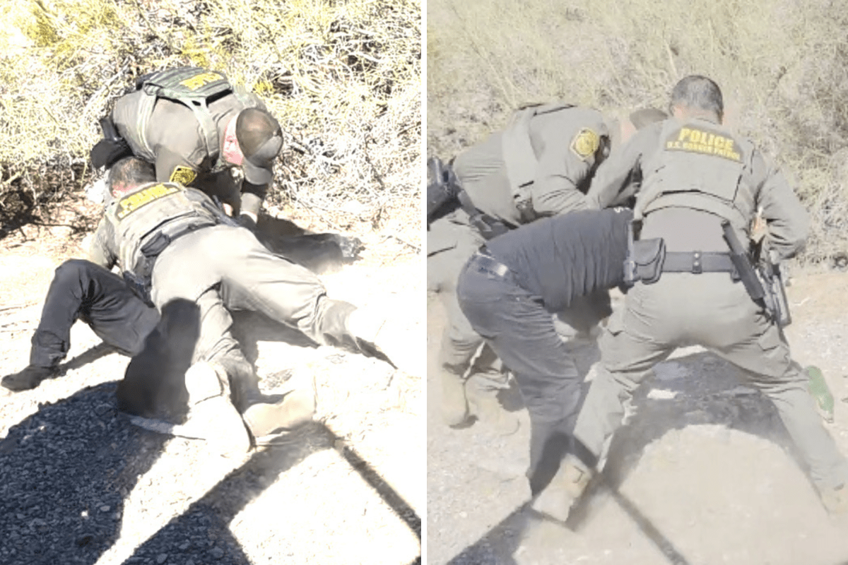 Border Patrol Agents Smash Window, Drag Man out of Car