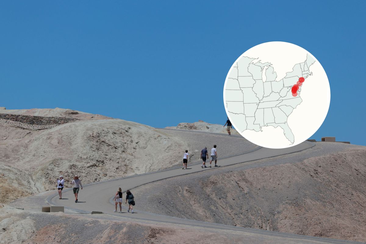 Map Shows States Where Temperatures Feel Hotter Than Hottest Place on Earth