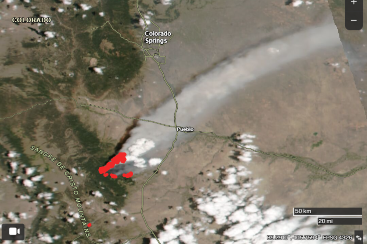 Satellite Images Show Colorado Aspen Acres Wildfire, People To Stay Inside