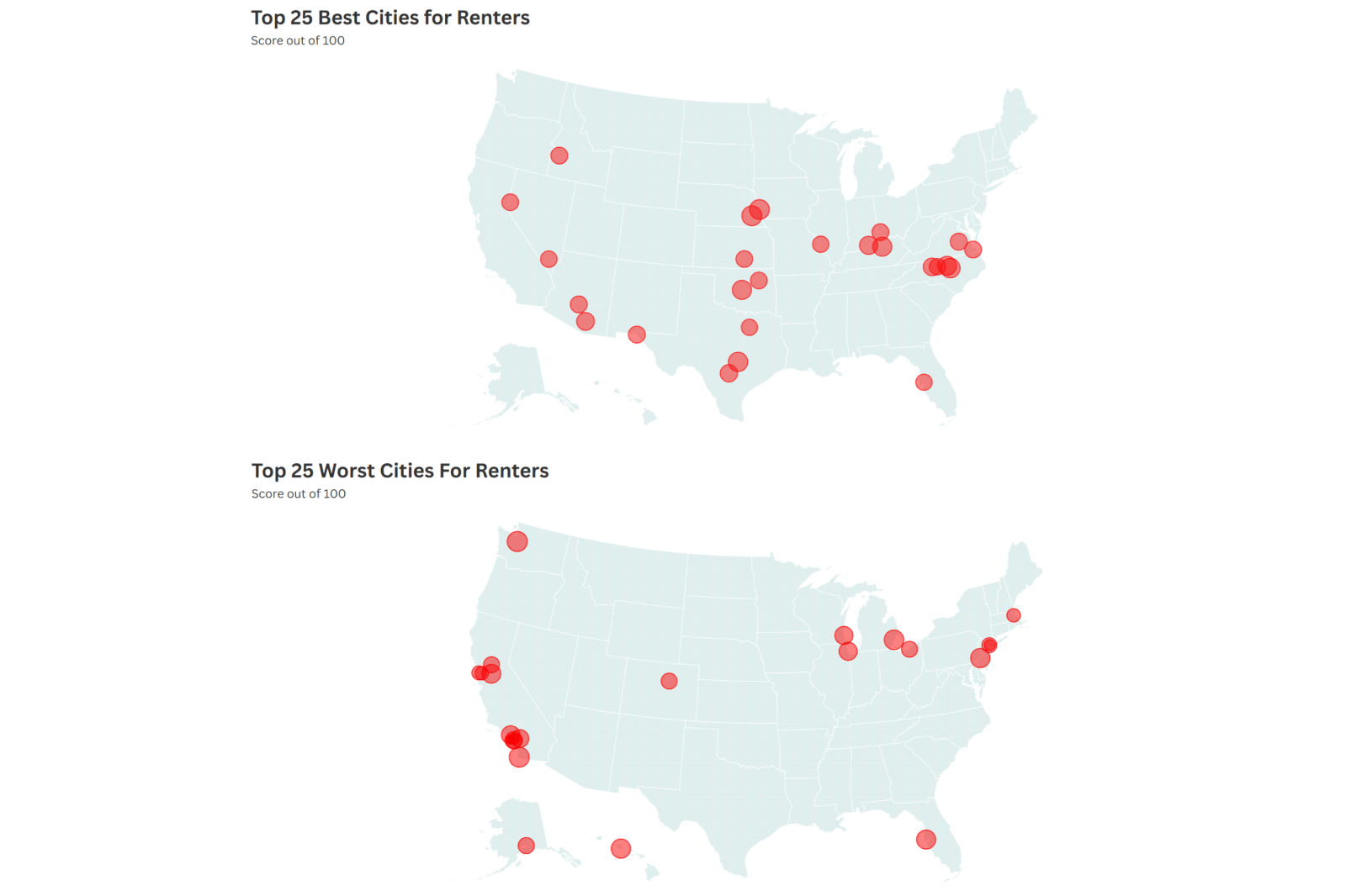 newsweek.com - Amanda Greenwood - Map reveals best and worst cities for renters across US