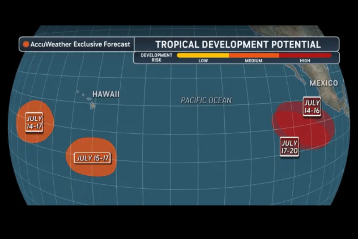 Map Shows Where Tropical Storms To Ramp Up In Days