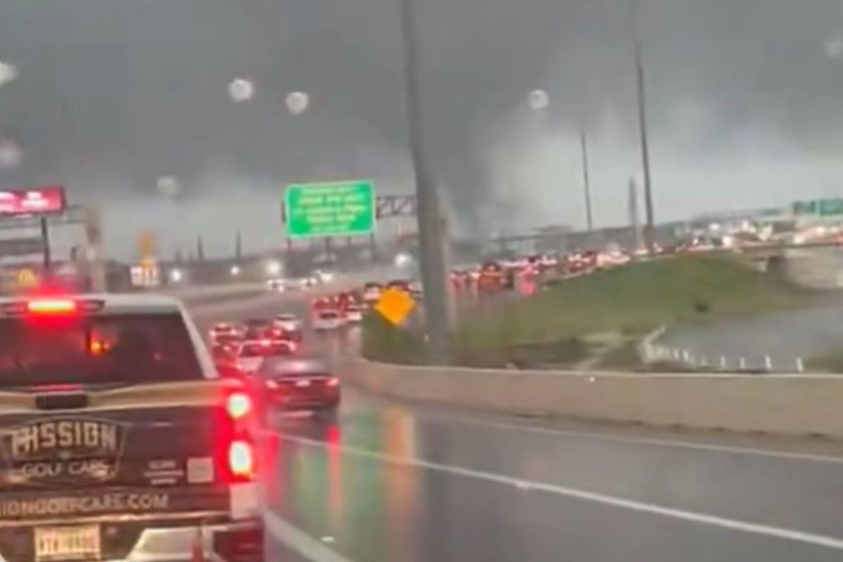 Texas Video Shows Tornado Crossing Busy Highway