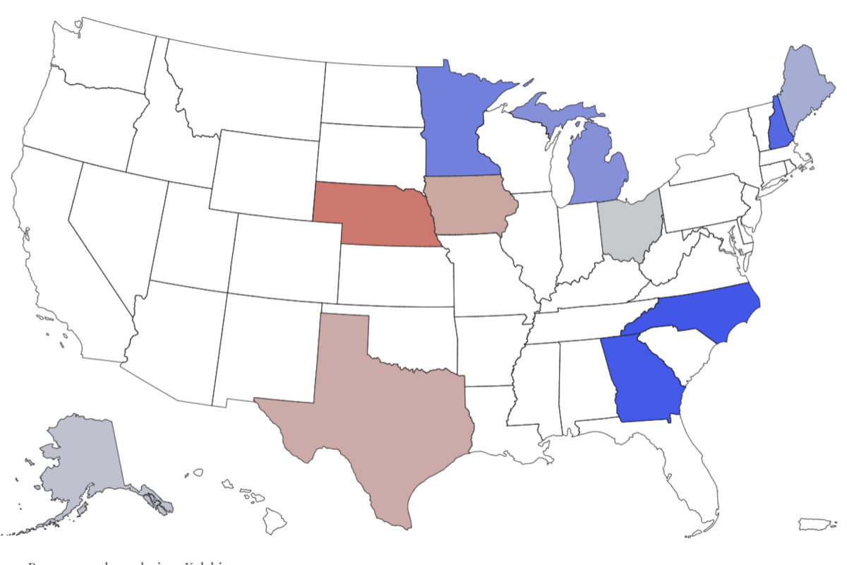 Map Shows Democrats' Chances in Key Senate Races With 98 Days to Midterms