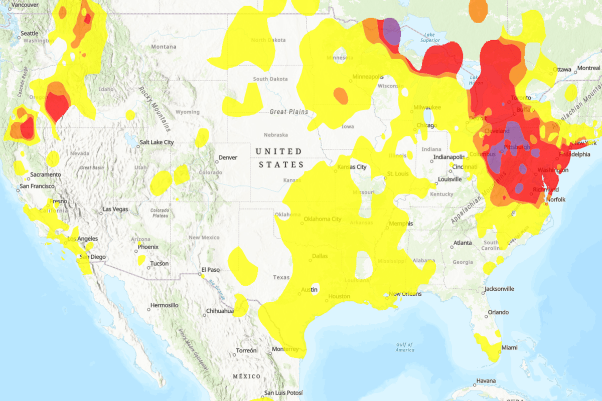 Map Shows Millions Under Wildfire Smoke Ahead of World Cup Final Map Shows Millions Under Wildfire Smoke Ahead of World Cup Final