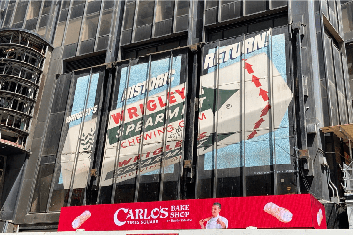 Construction in Times Square Reveals Hidden Relic From 25 Years Ago