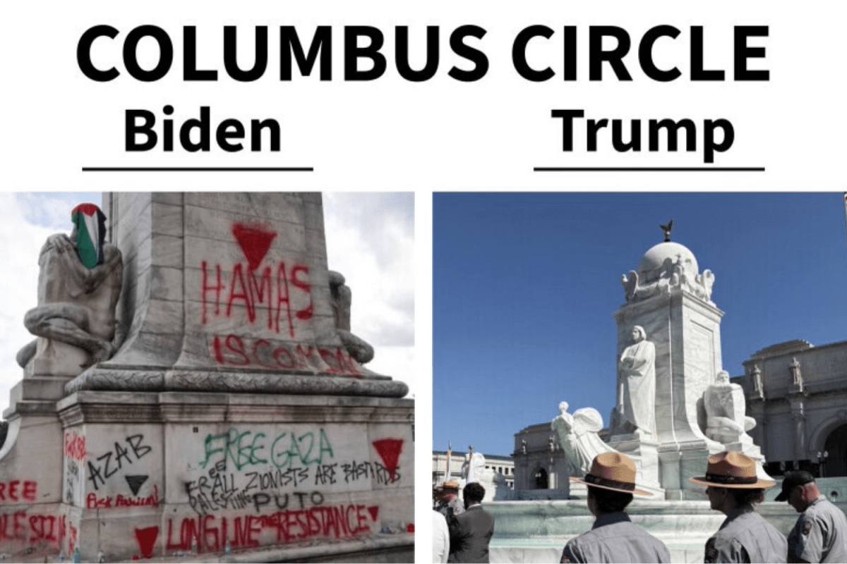 Trump Posts Before-And-After Photos of Renovated Monuments
