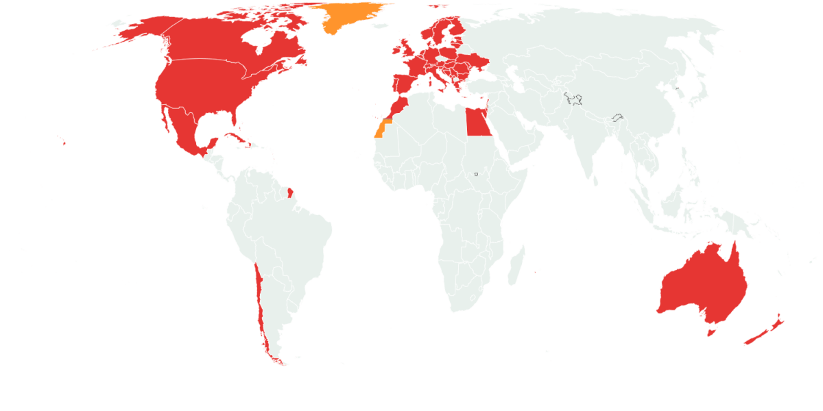 Map Shows Which Countries Use Daylight Saving Time vs. Those That Don’t