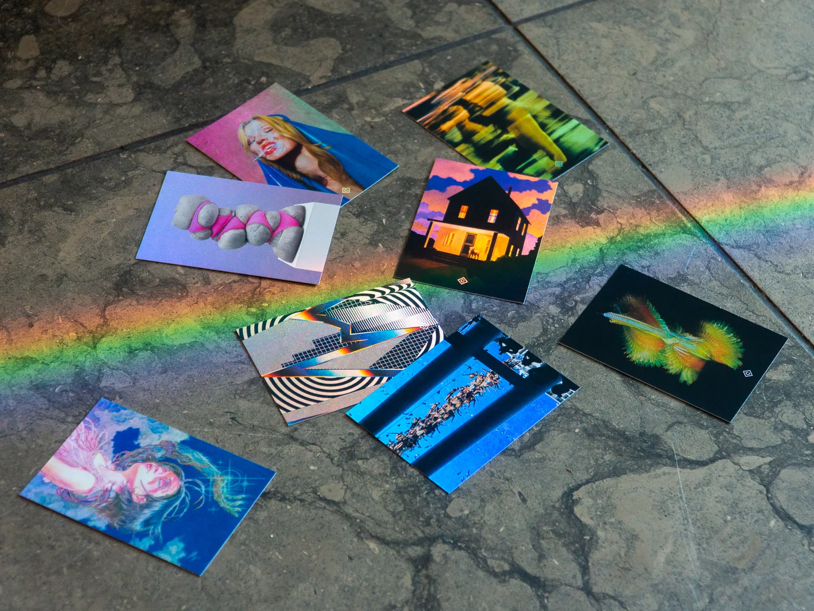 The Contemporary [Trading Cards] collection features reflective foil cards