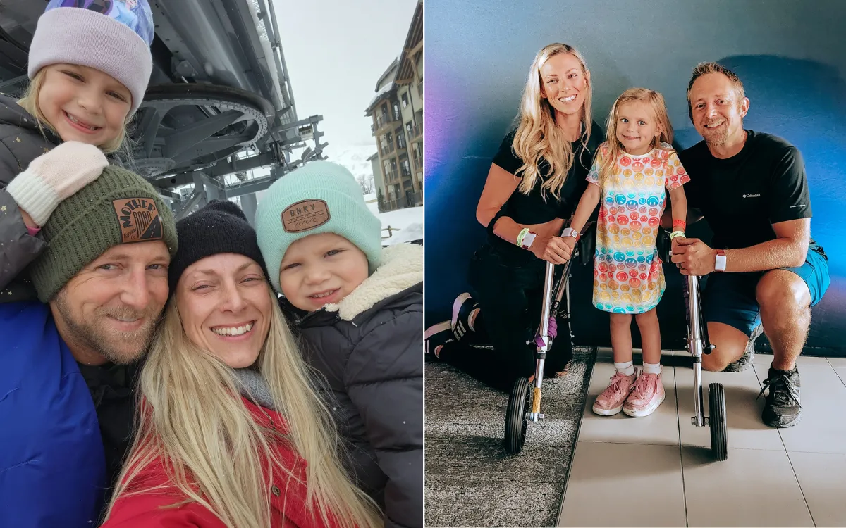 Morgan Gaertner with her husband Ryan and their children Madilynn and Connor.