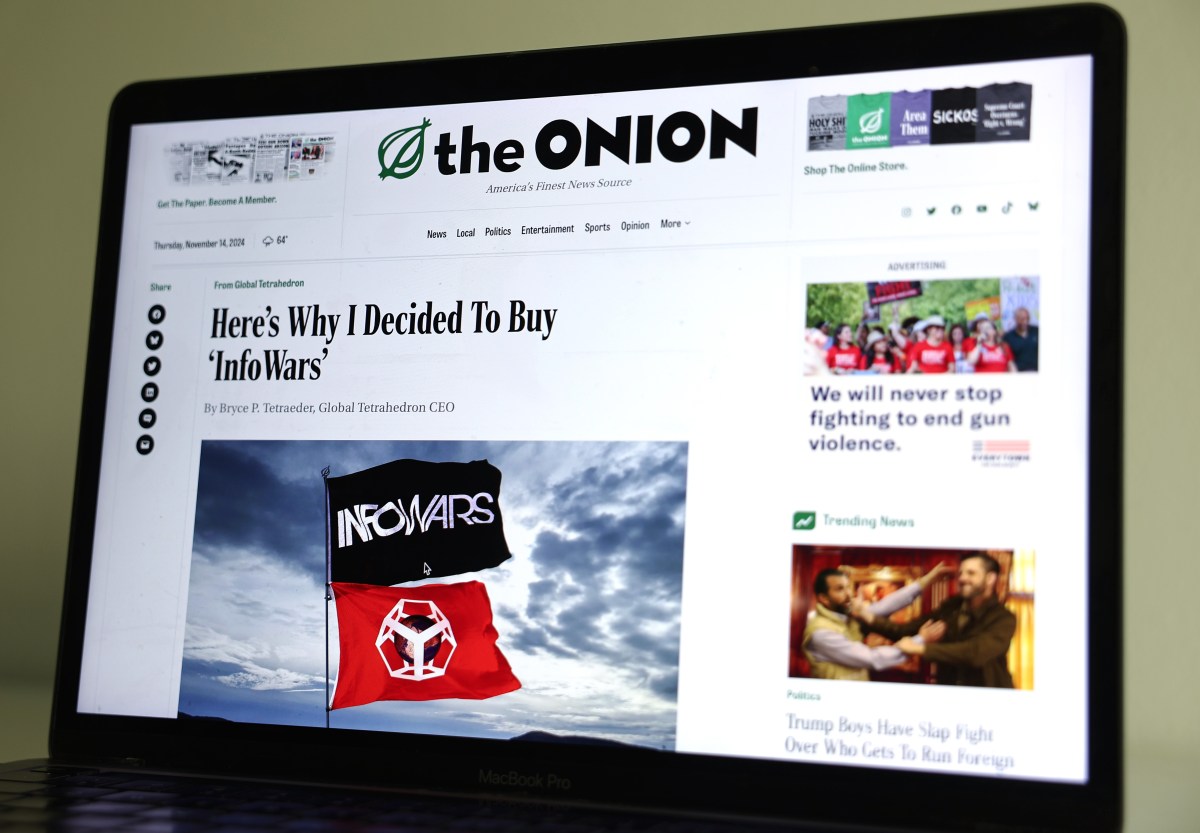 The Onion CEO Says Making Fun of Alex Jones is a 'Really Good Time'