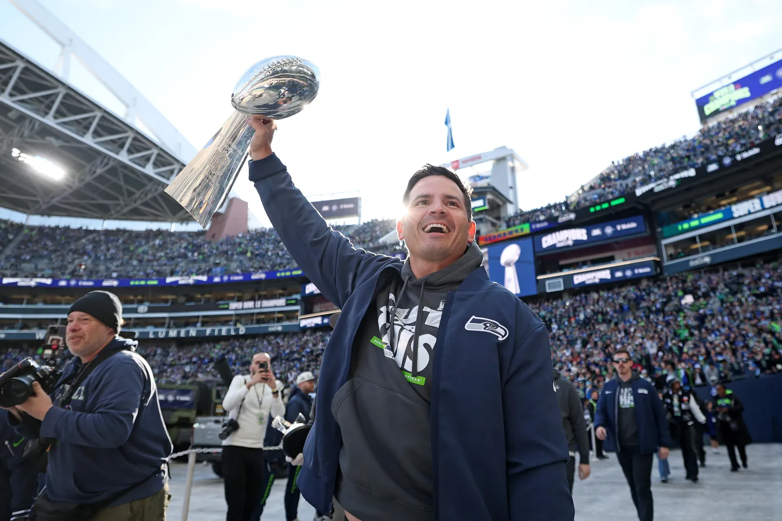 Seattle Seahawks head coach Mike Macdonald