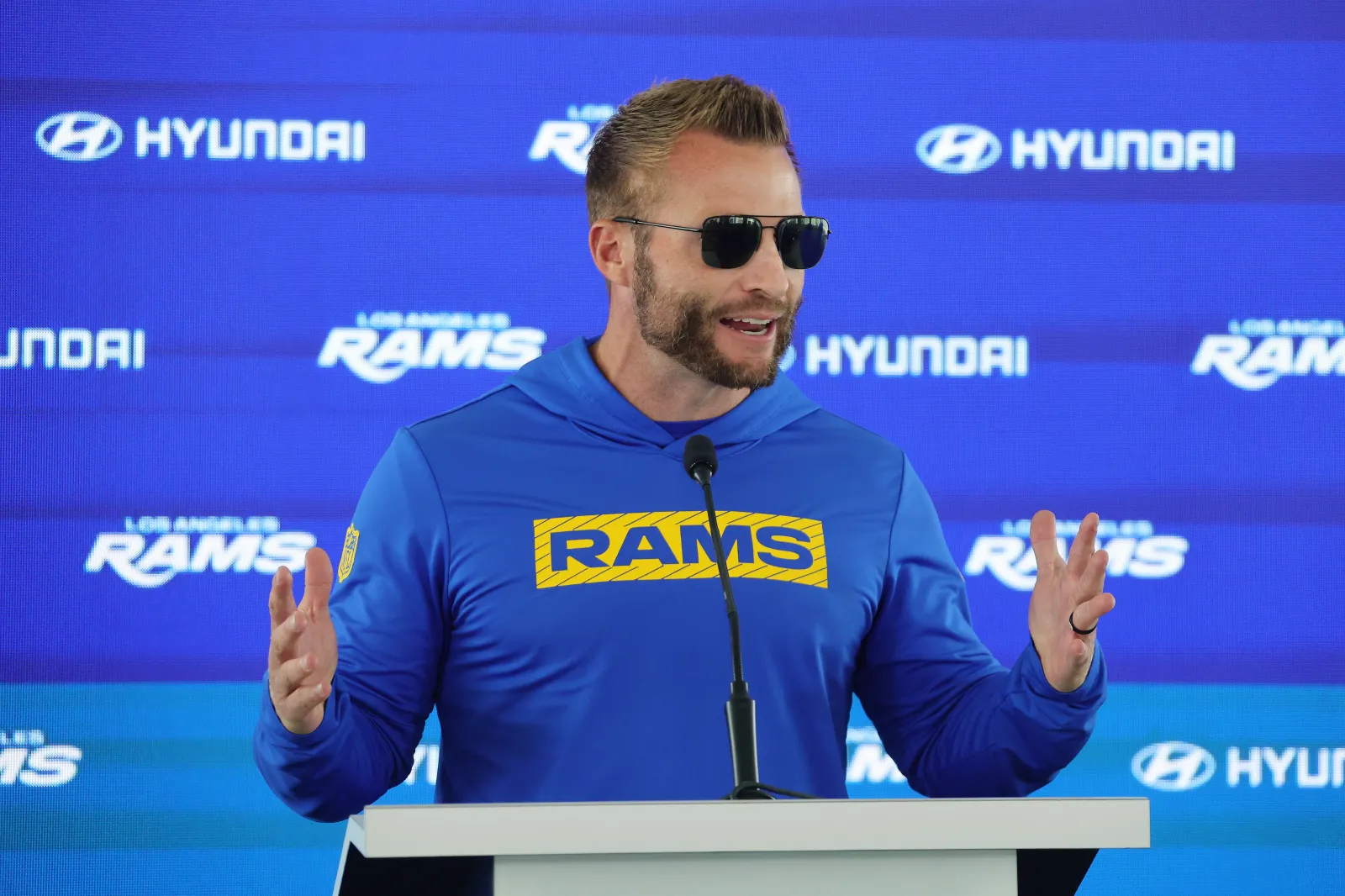 Los Angeles Rams head coach Sean McVay