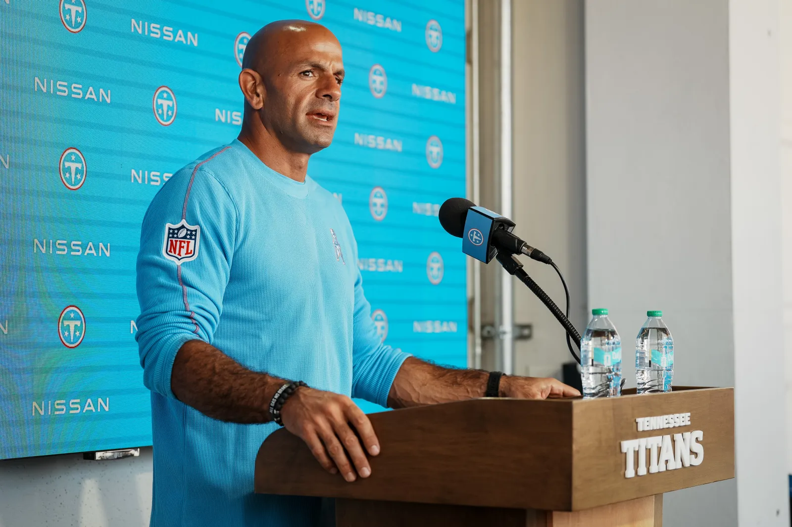Tennessee Titans head coach Robert Saleh