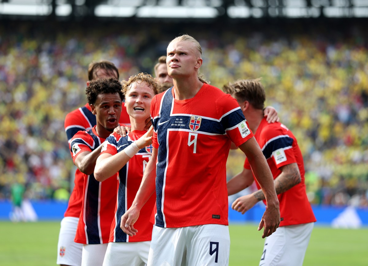 Norway's Erling Haaland Reacts to Reaching Quarterfinal at World Cup