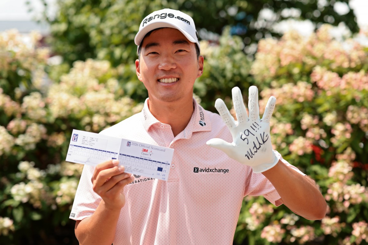 Michael Kim Reacts to Historic Round of 59 at 3M Open