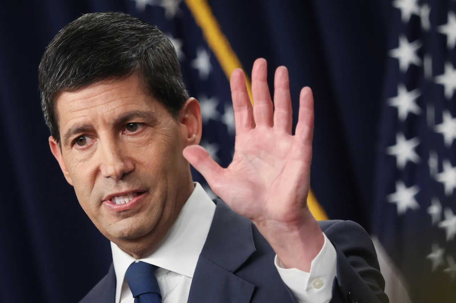 File photo: Kevin Warsh speaks at a news conference, Federal Reserve Headquarters, Washington, D.C., July 29, 2026.