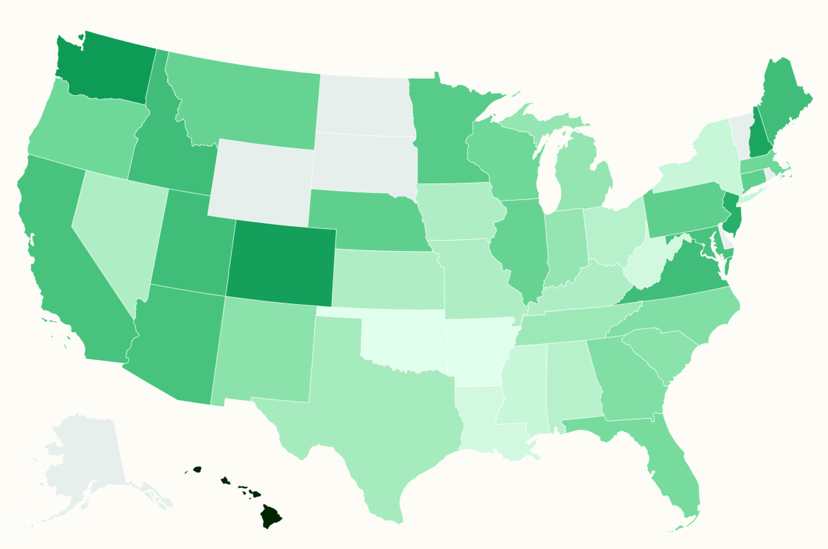 Map Reveals How Americans' Net Worth Compares Across States