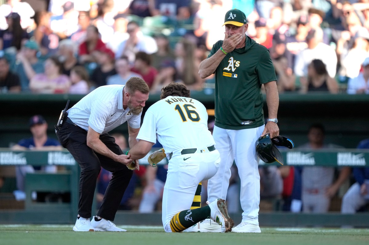 A's' Nick Kurtz Injury Status Remains Unclear Following Early Exit