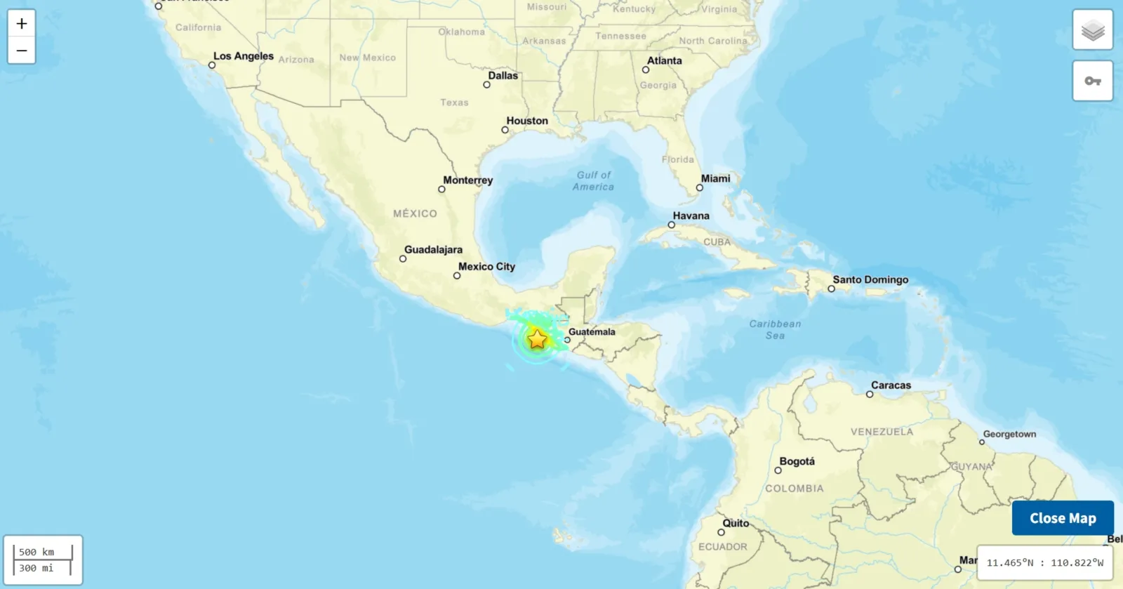 Mexico Earthquake Map: 7.3 Magnitude Tremor Near Puerto Madero, Tsunami Threat Issued - Newsweek