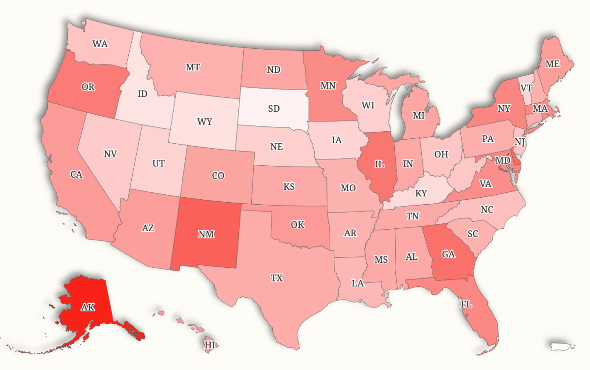 Map Shows States Most at Risk of Losing SNAP Benefit Funding