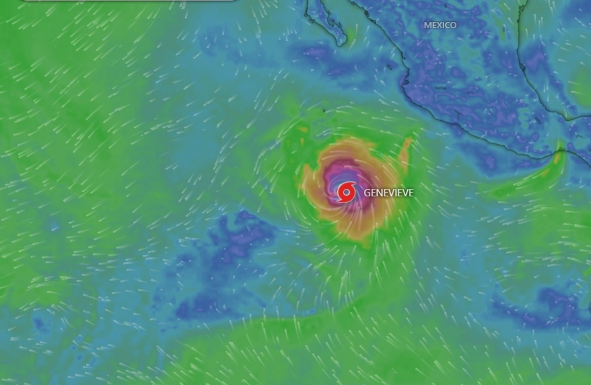 Major Hurricane Genevieve to Rapidly Intensify: Live Tracker Maps