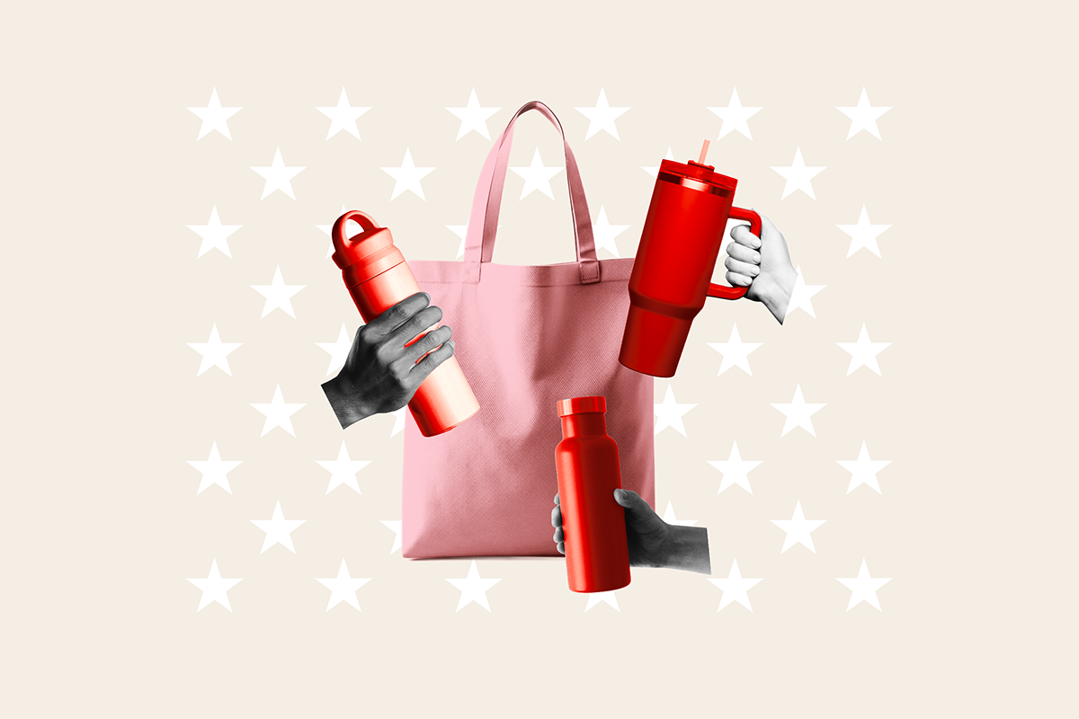 Tote Bags and Water Bottles: Status Catnip for Middle-Class America