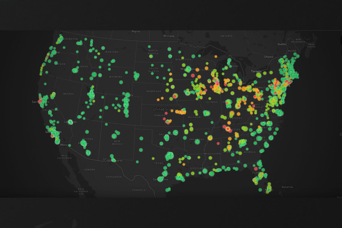 Map Shows July 4 Firework Conditions Across US Map Shows July 4 Firework Conditions Across US