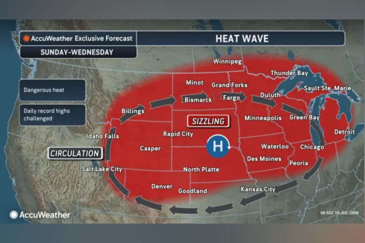Map Shows Where Millions To Swelter Under Dangerous Heatwave This Weekend