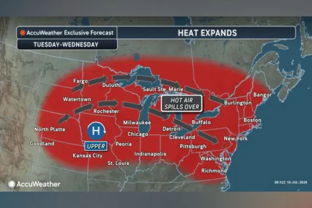 AccuWeather's forecast map shows which areas could be affected next week.
