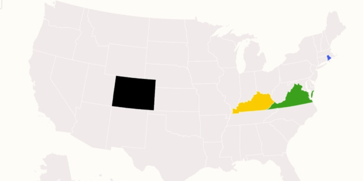 Map Shows States Changing Gun Laws This Month