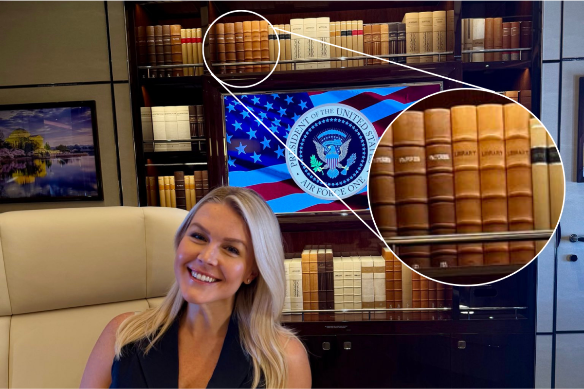 Multiple Books on Trump's New Air Force One Titled 'Library'
