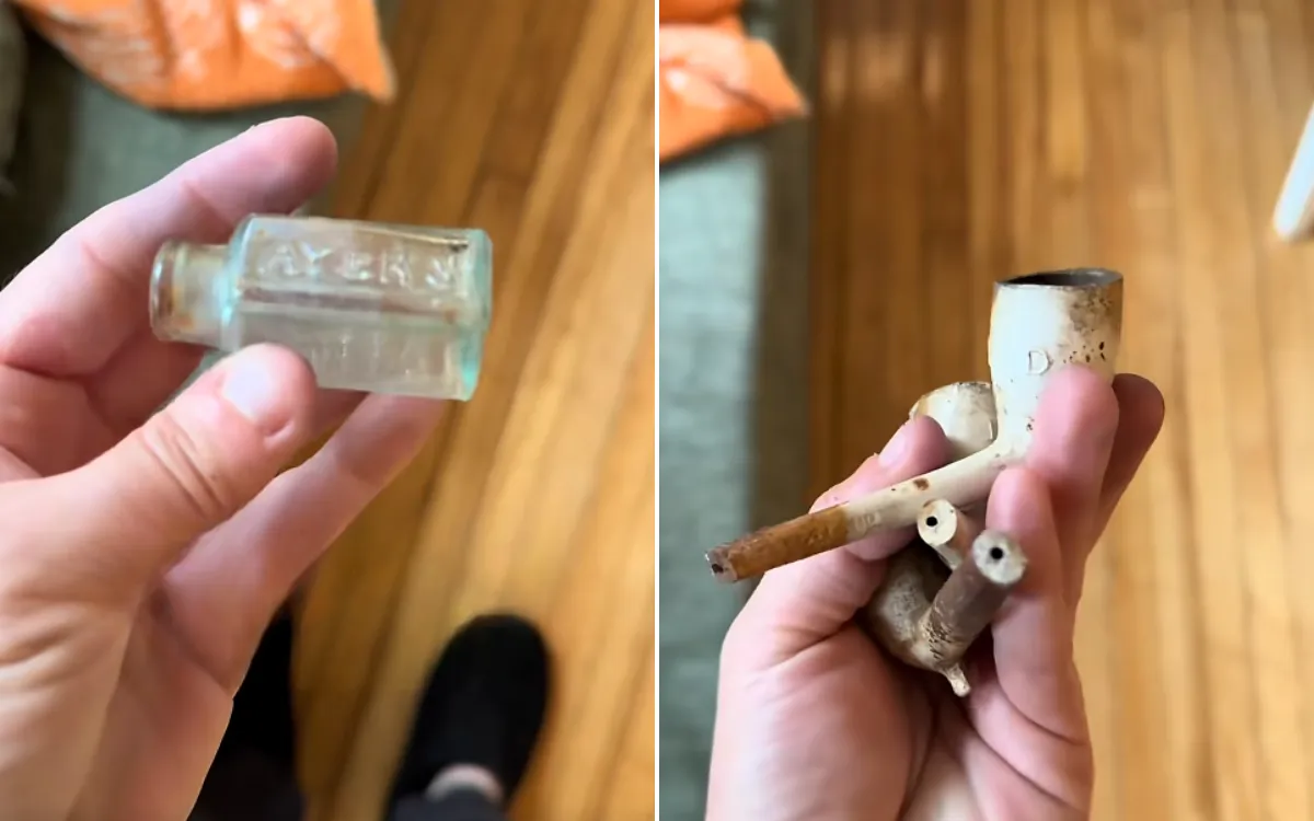 Some of the unique treasures found in the hidden door.