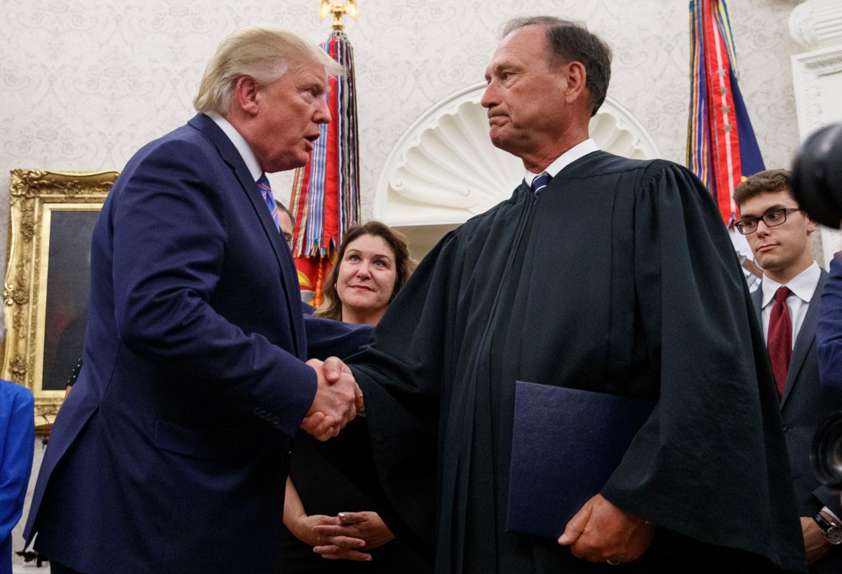 Justice Alito Says He Won't Decide Cases Based on Correlation With Trump