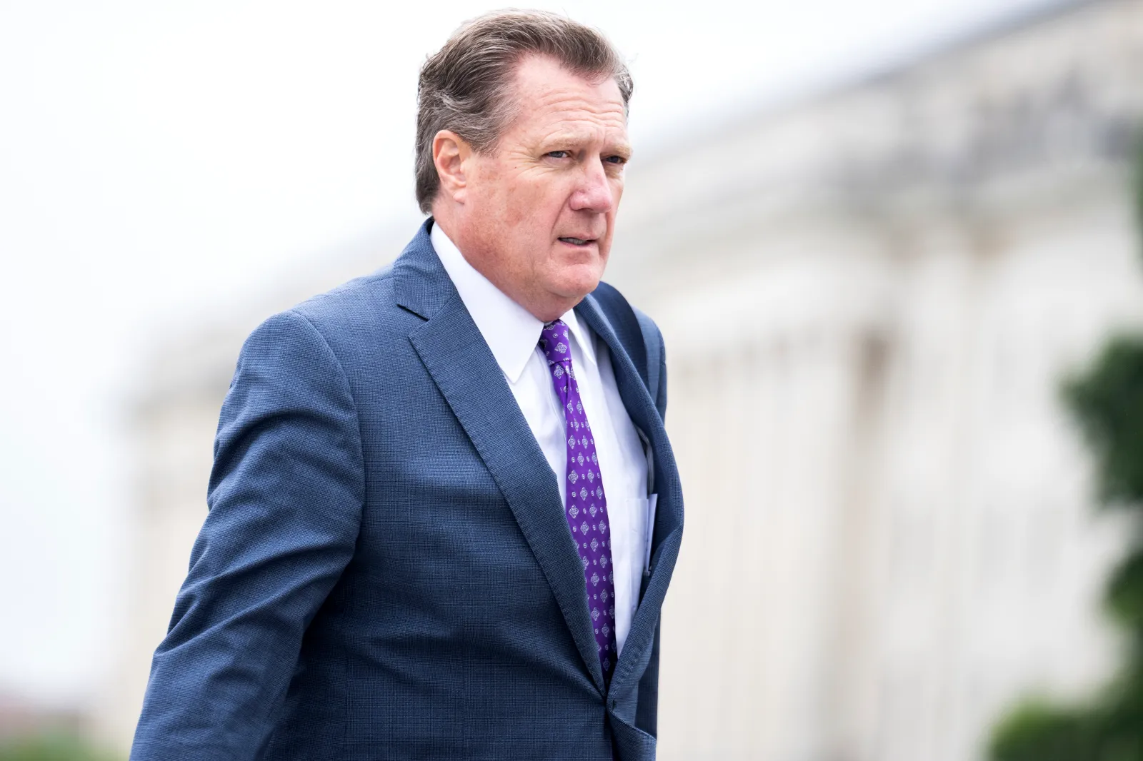 Representative Mike Turner, R-Ohio, arrives to the U.S. Capitol before the House voted to send an articles of impeachment resolution against President Joe Biden to committees on Thursday, June 22, 2023. (Tom Williams/CQ Roll Call via AP Images)