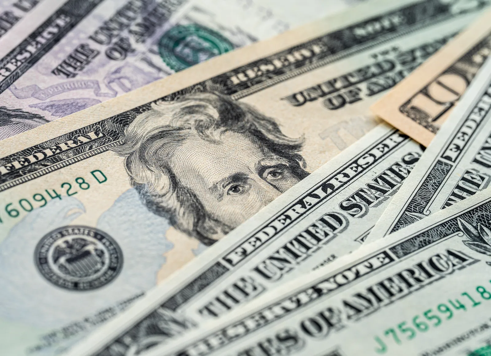 A stock photo of U.S. dollars.