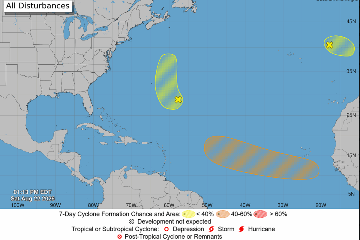 National Hurricane Center Tracks 3 Atlantic Systems, Raises Odds