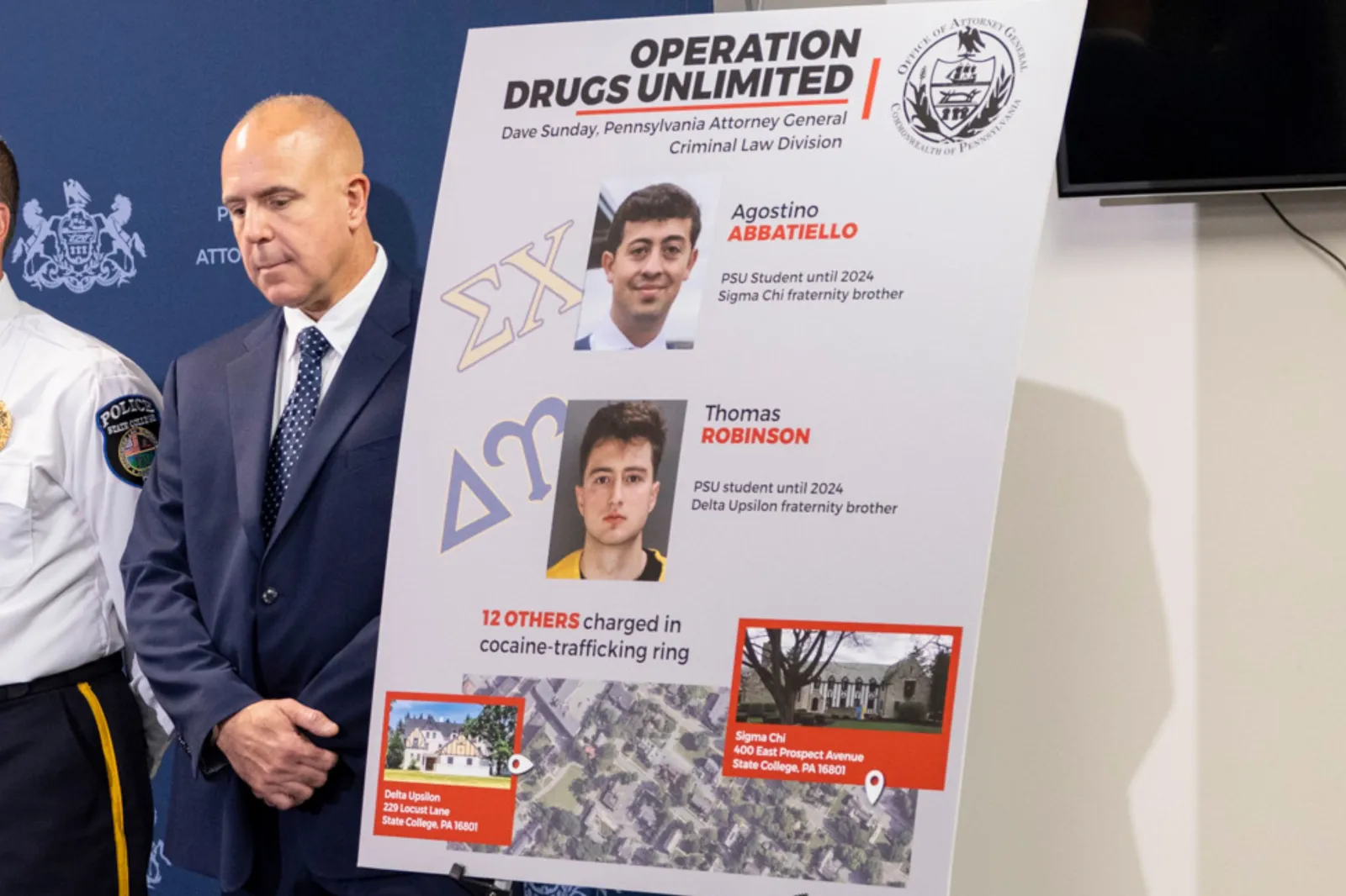 Prosecutors identified Agostino Abbatiello and Thomas Robinson as the operation's alleged principal suppliers.