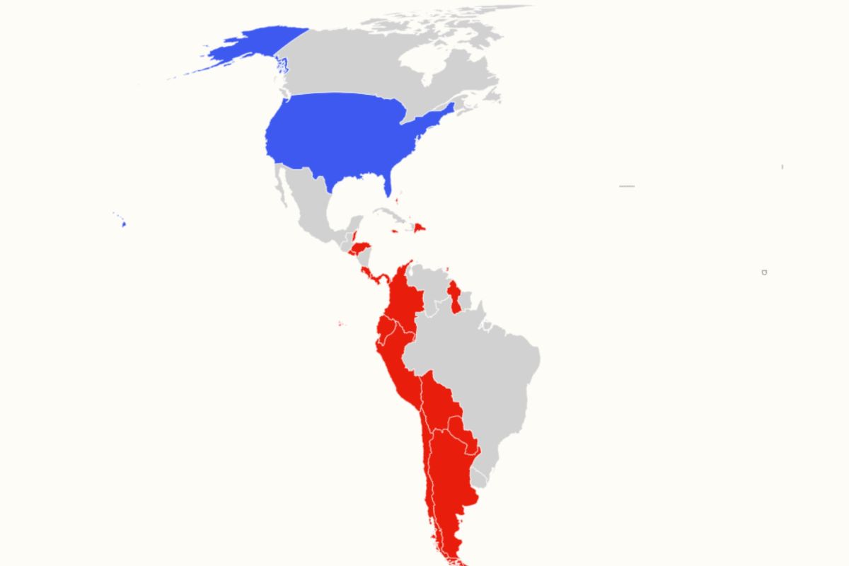 Map Shows All 'Shield of the Americas' Nations as Trump's Alliance Grows