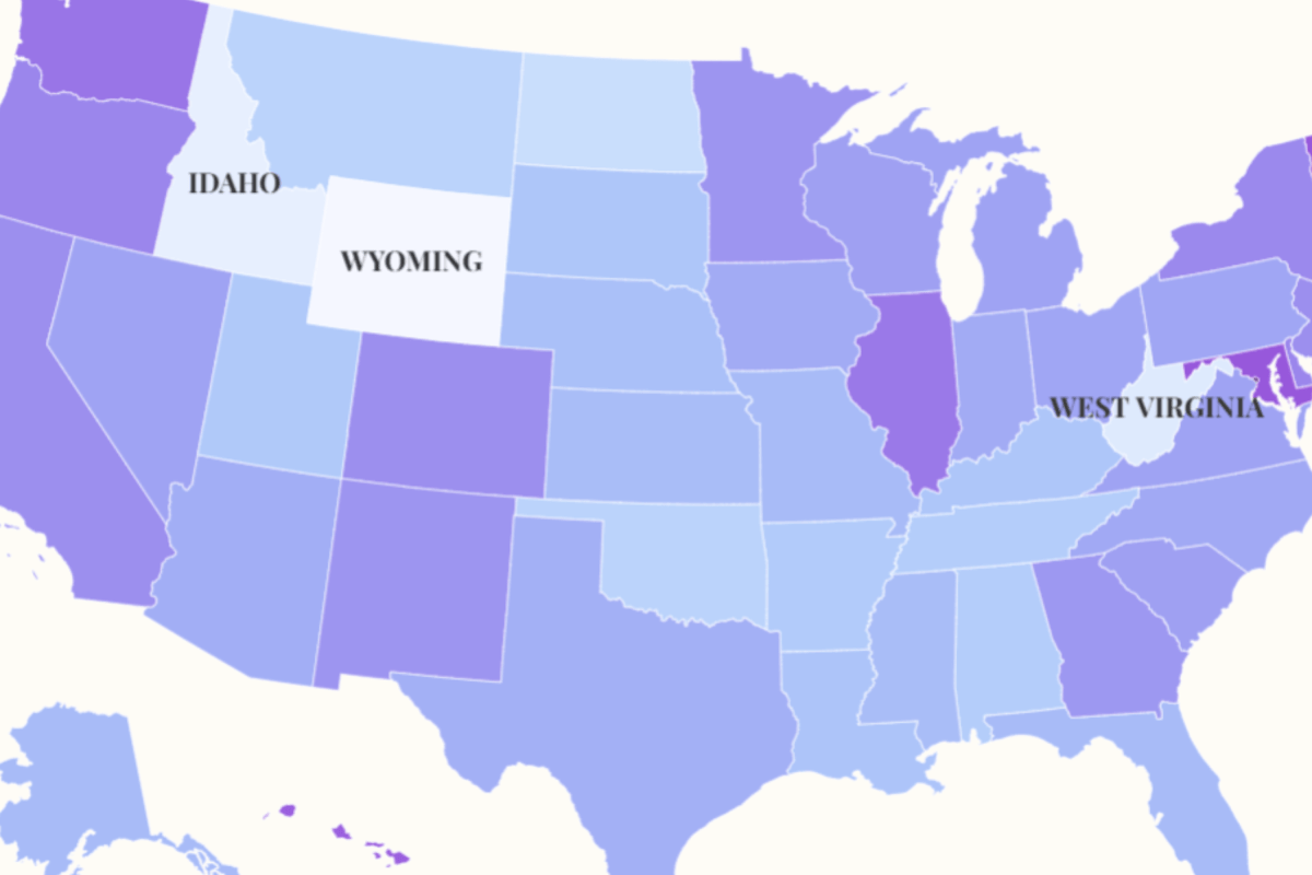 Map Shows Only Three States That Approve of Donald Trump