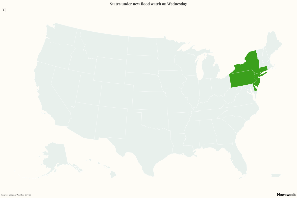 Map Shows States Under Flood Watch as New Warnings Issued