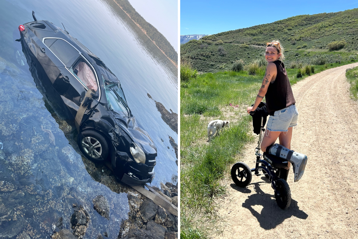 Woman Swerves off Cliff Driving Home, What Happened Next Changed Everything