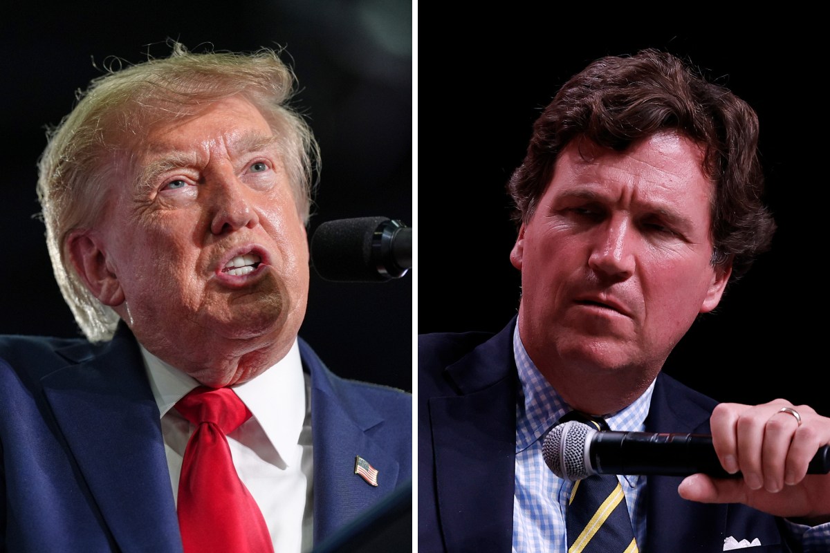 Donald Trump Roasts Tucker Carlson's Breakaway MAGA Party