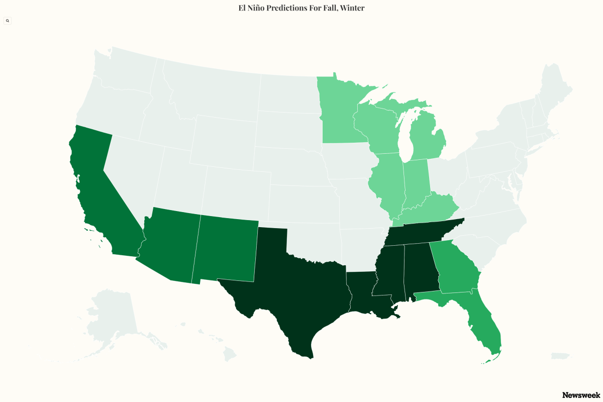 When Will Super El Niño Hit US States? Map Shows Predictions